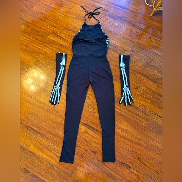 Women’s Adult Bone-A-Babe Skeleton Costume. Small/ Medium Like New - Picture 2 of 2